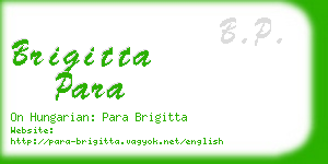 brigitta para business card